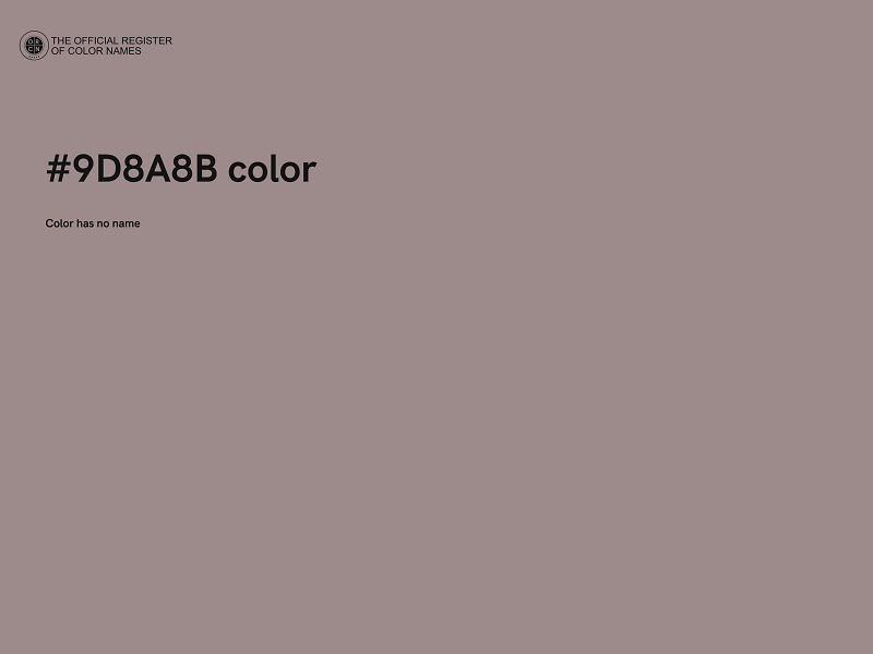 #9D8A8B color image