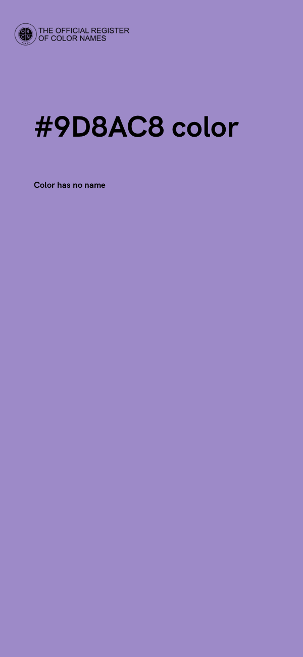 #9D8AC8 color image