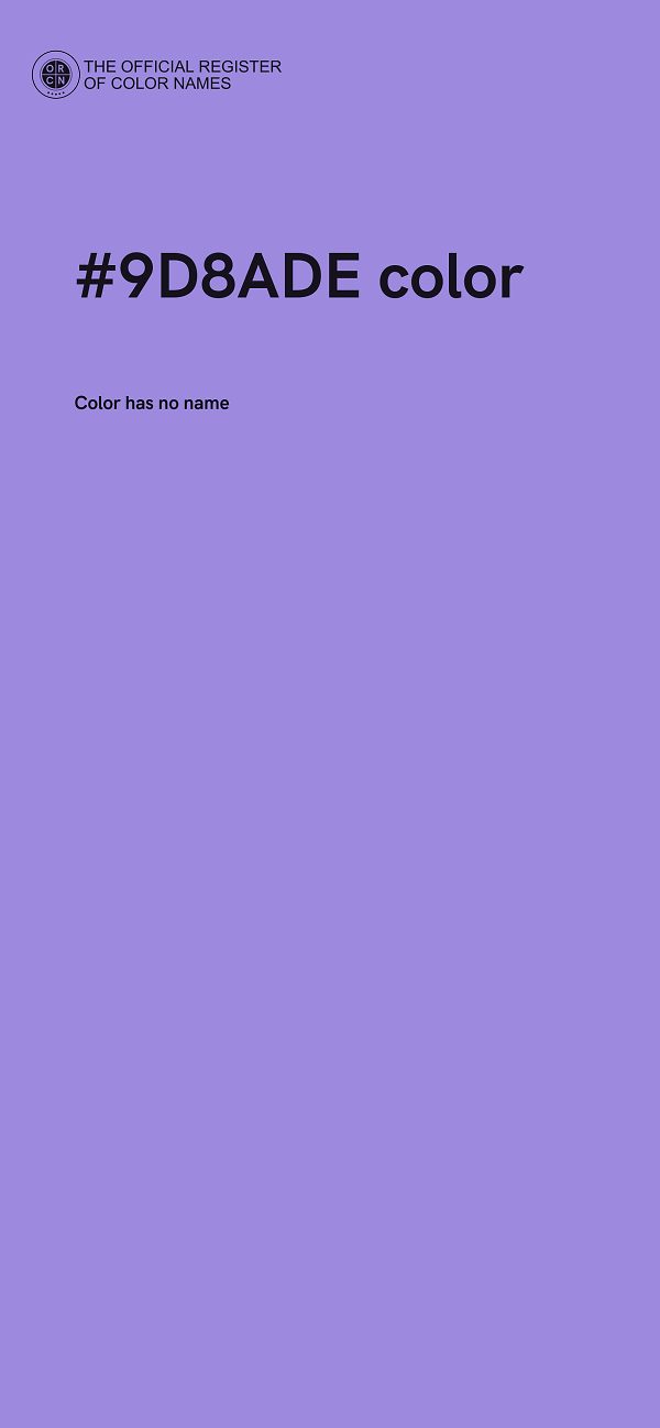 #9D8ADE color image