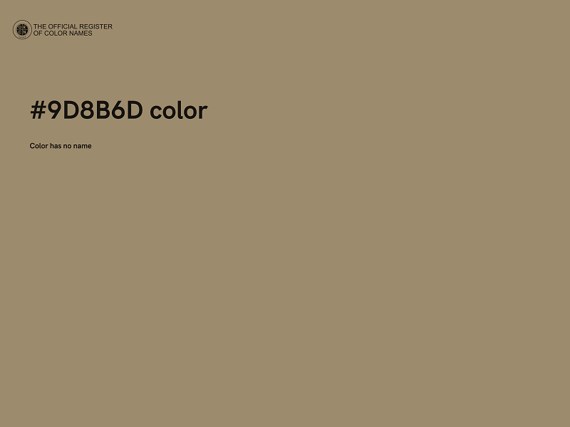 #9D8B6D color image