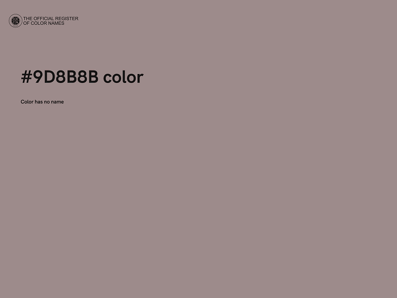 #9D8B8B color image