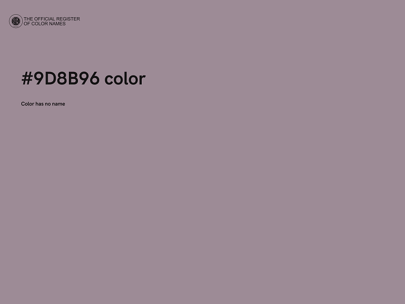 #9D8B96 color image