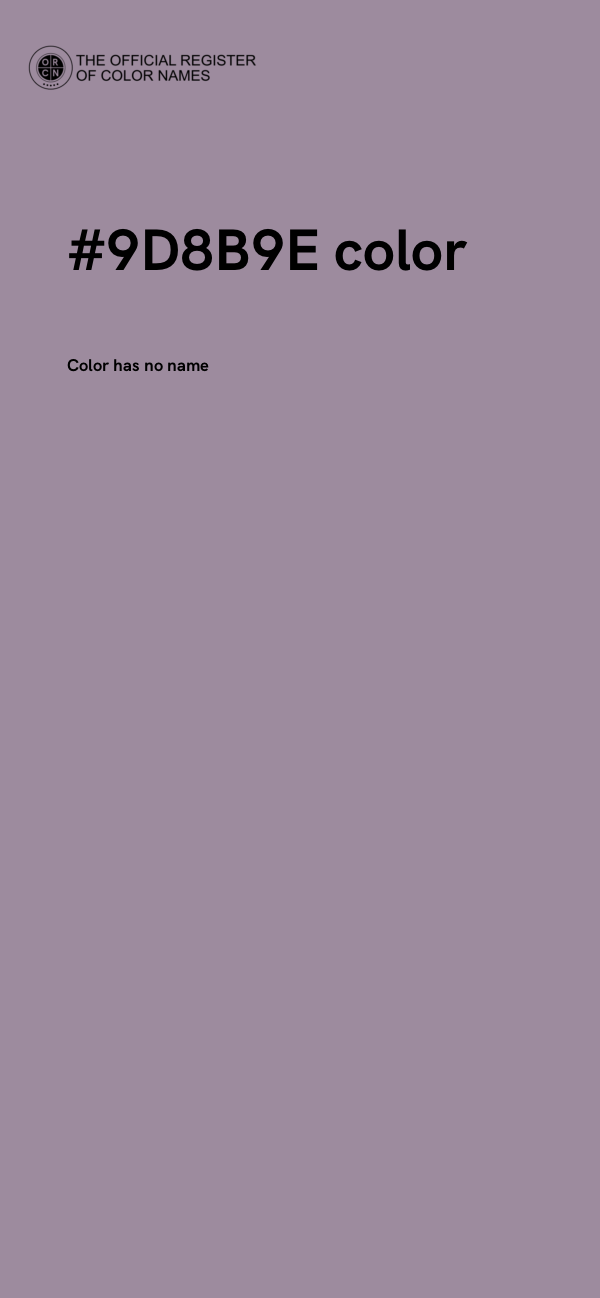 #9D8B9E color image