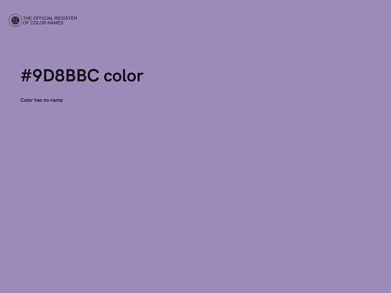 #9D8BBC color image