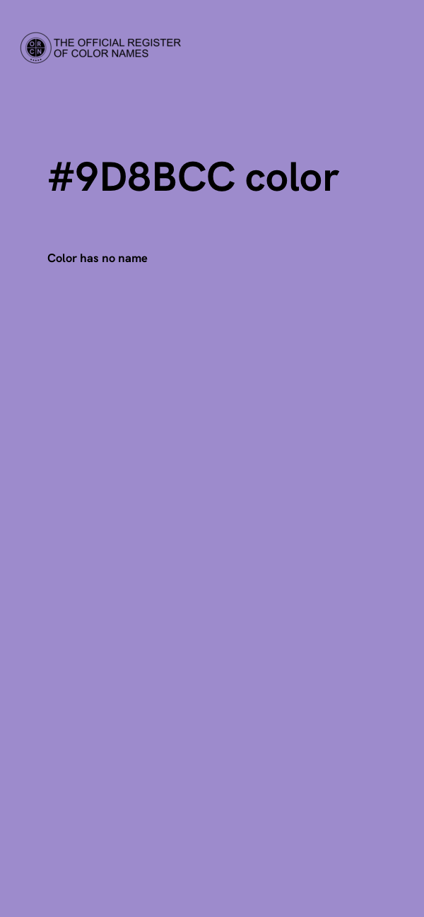#9D8BCC color image