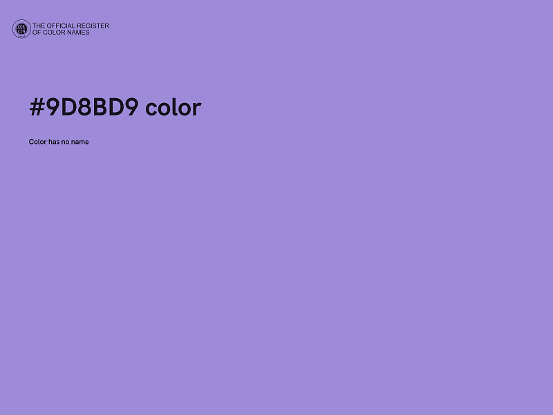#9D8BD9 color image