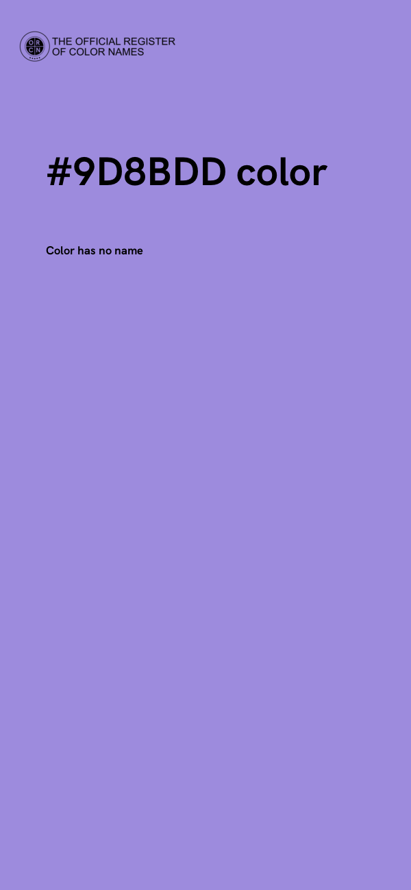 #9D8BDD color image