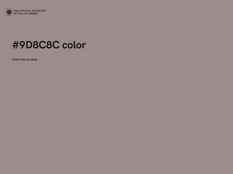 #9D8C8C color image