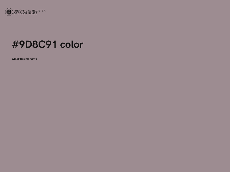 #9D8C91 color image