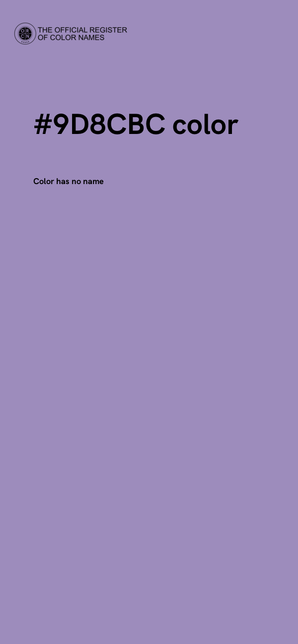 #9D8CBC color image