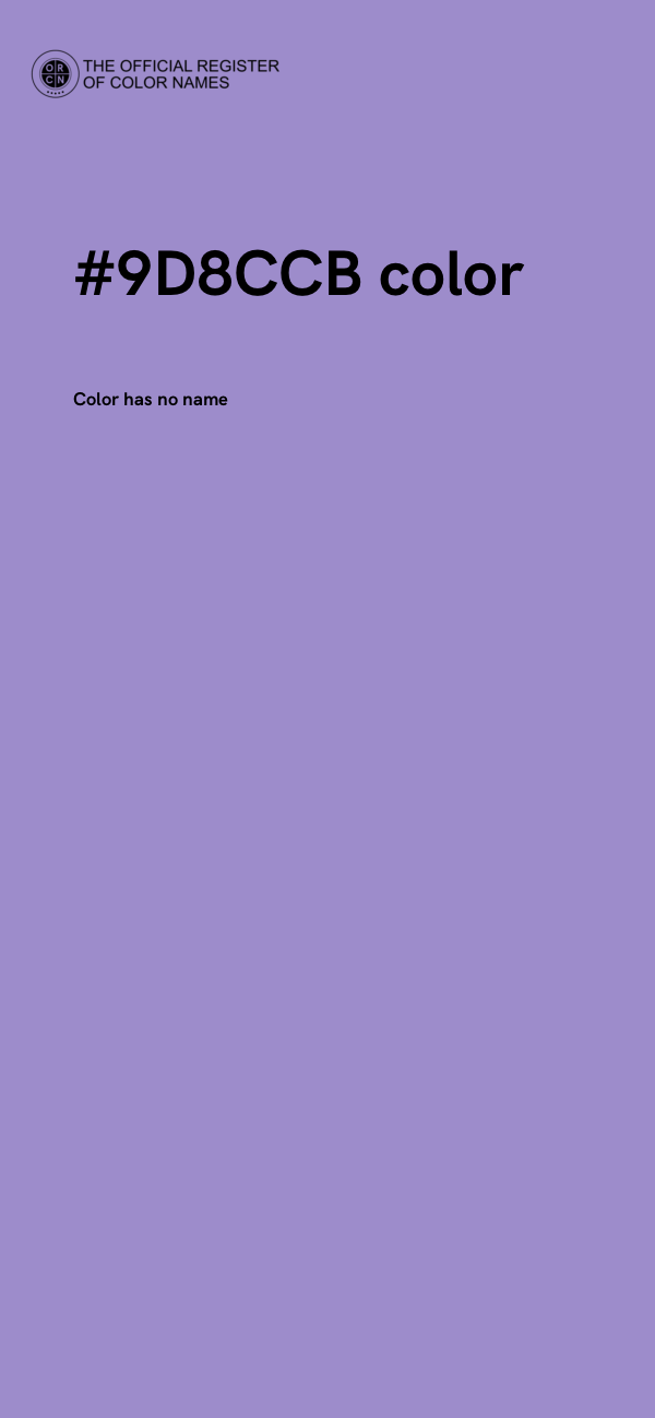 #9D8CCB color image