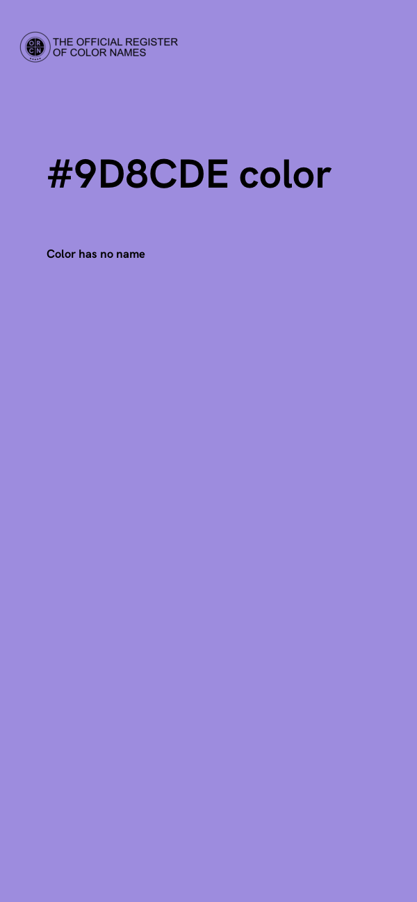 #9D8CDE color image