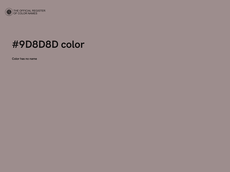 #9D8D8D color image