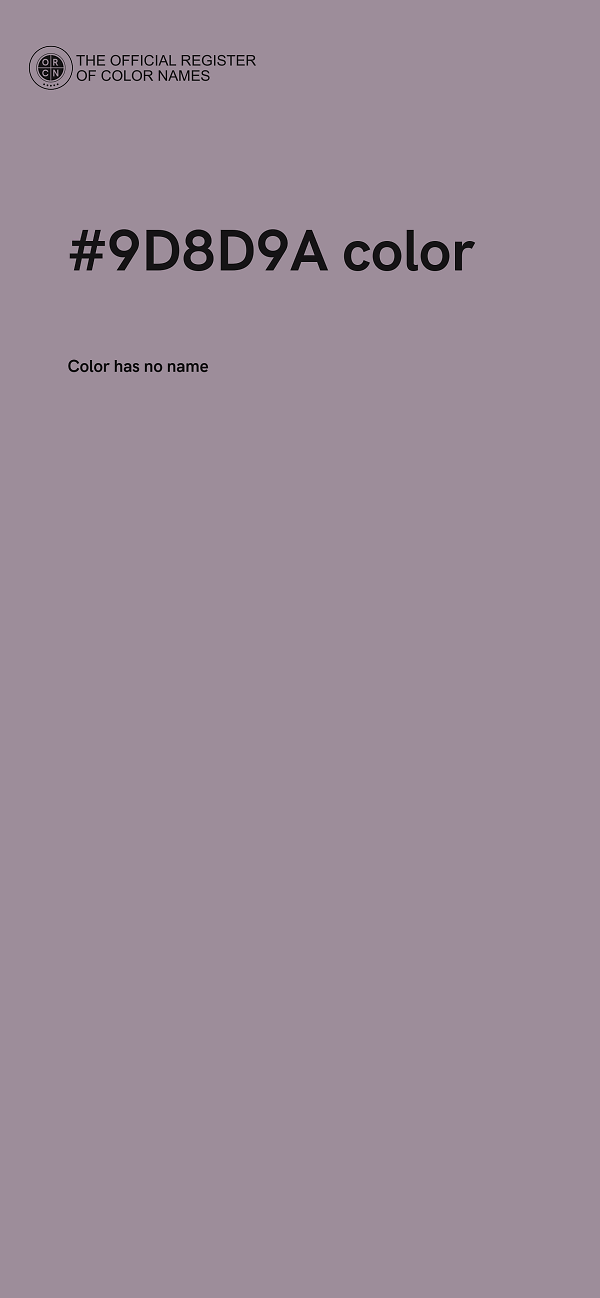 #9D8D9A color image