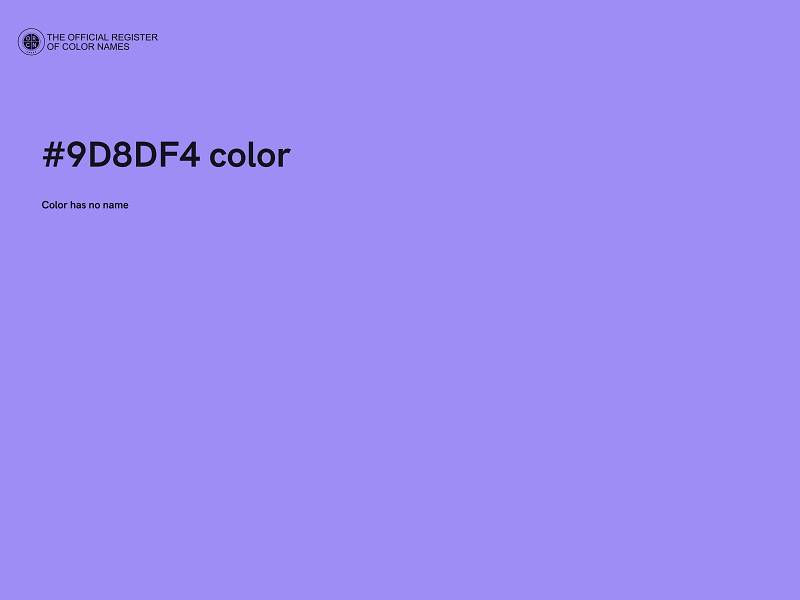#9D8DF4 color image