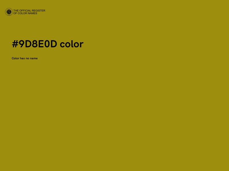 #9D8E0D color image