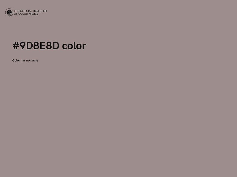 #9D8E8D color image