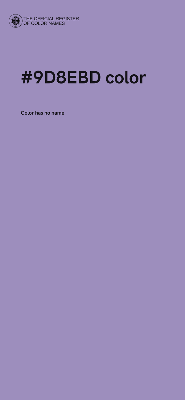 #9D8EBD color image