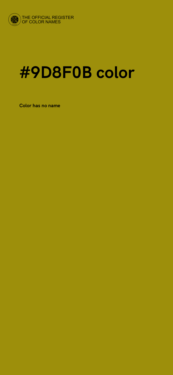 #9D8F0B color image