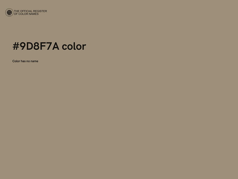 #9D8F7A color image