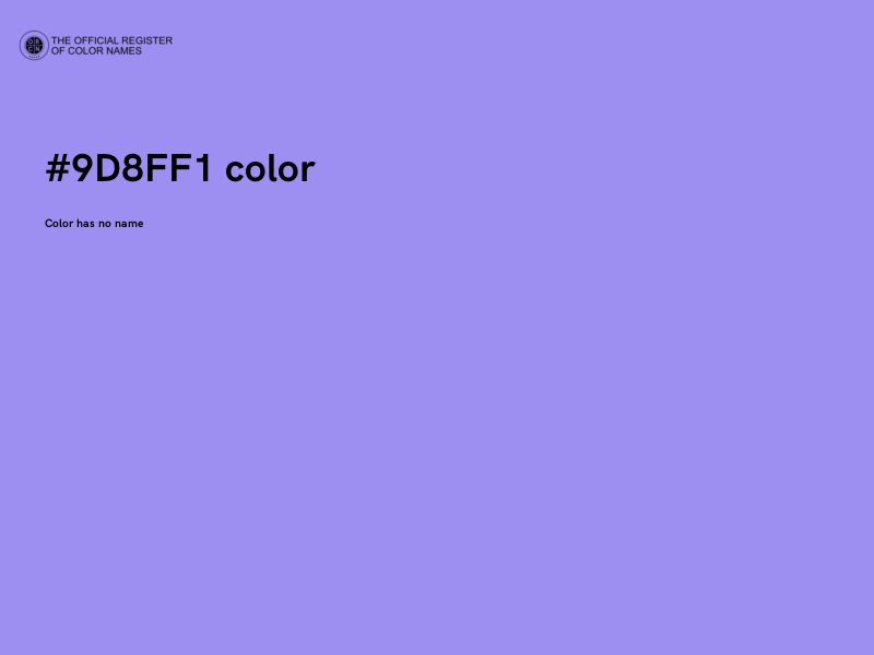 #9D8FF1 color image