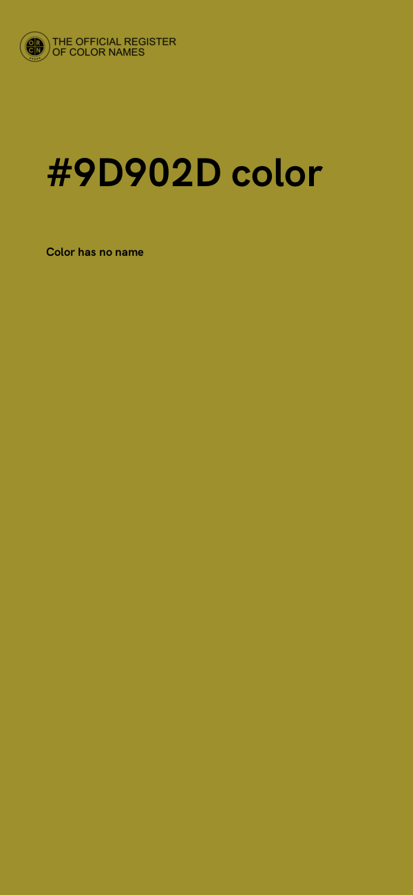 #9D902D color image