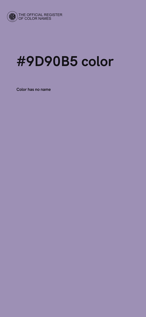 #9D90B5 color image