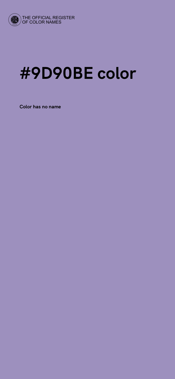#9D90BE color image