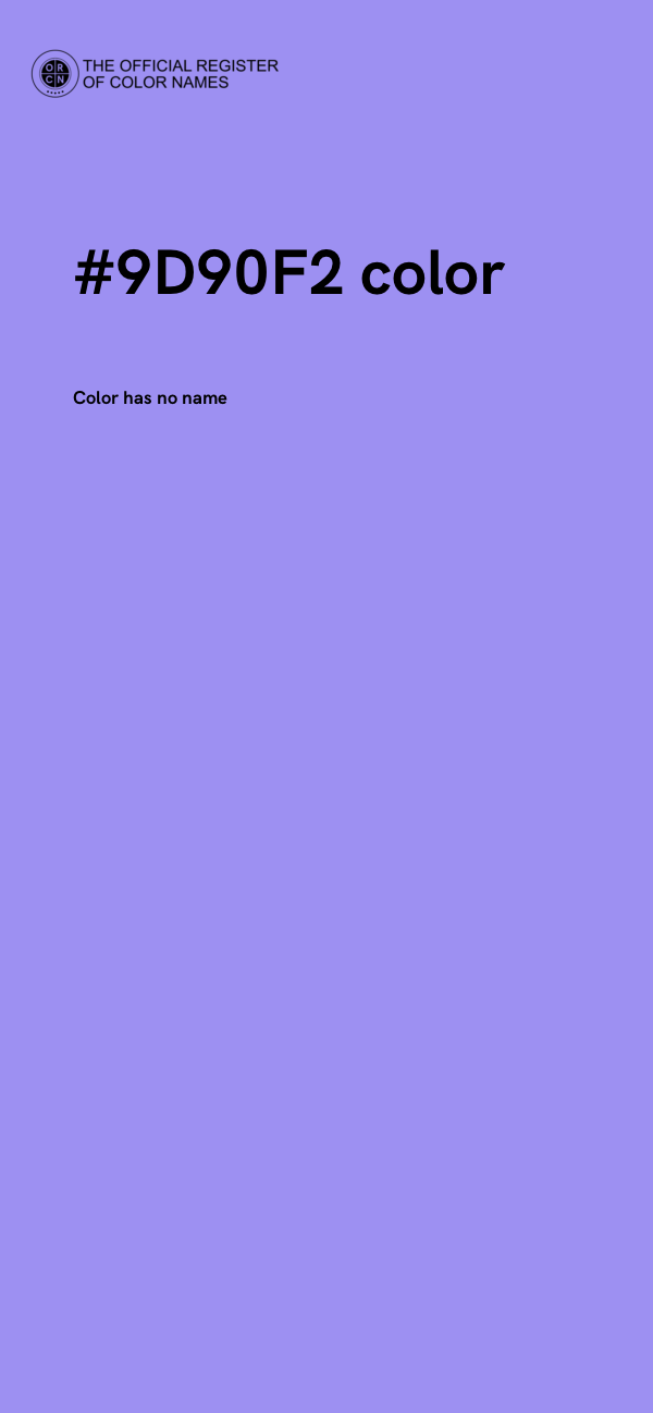 #9D90F2 color image