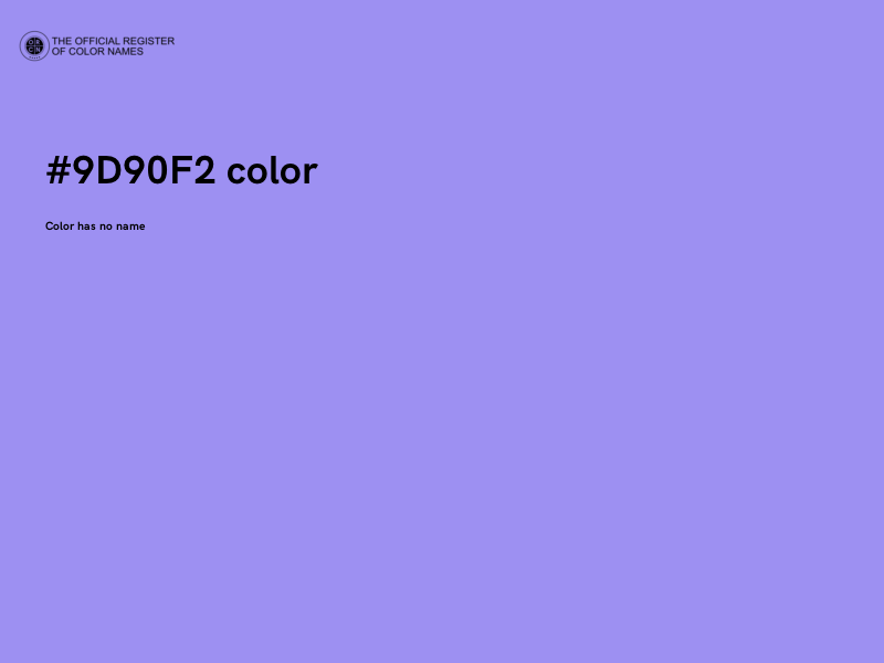 #9D90F2 color image