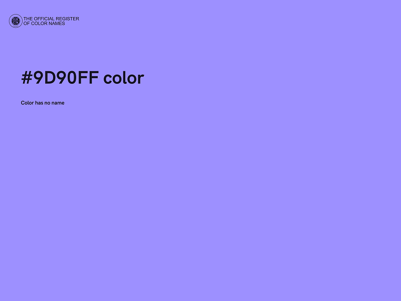 #9D90FF color image