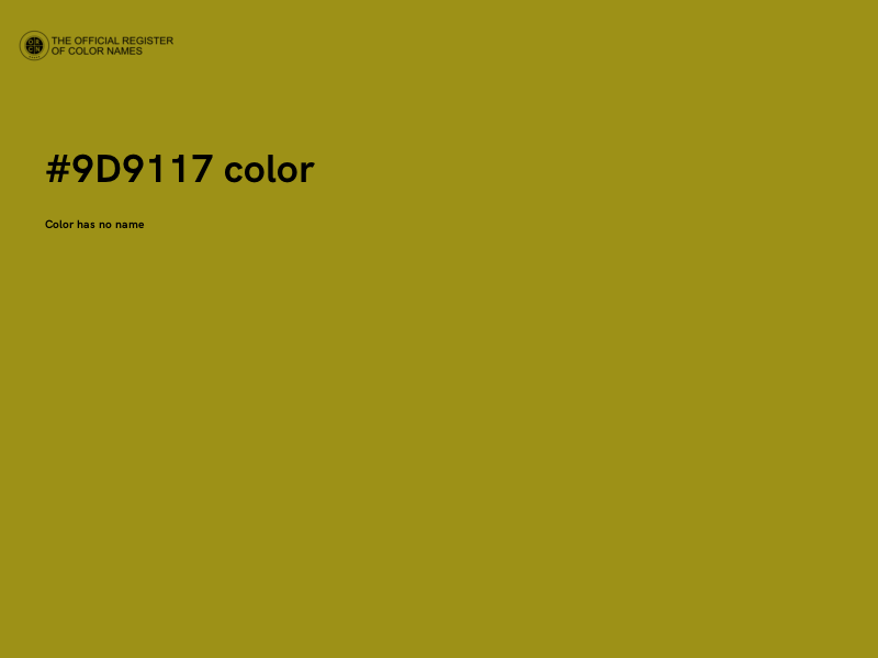 #9D9117 color image