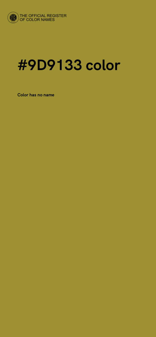 #9D9133 color image