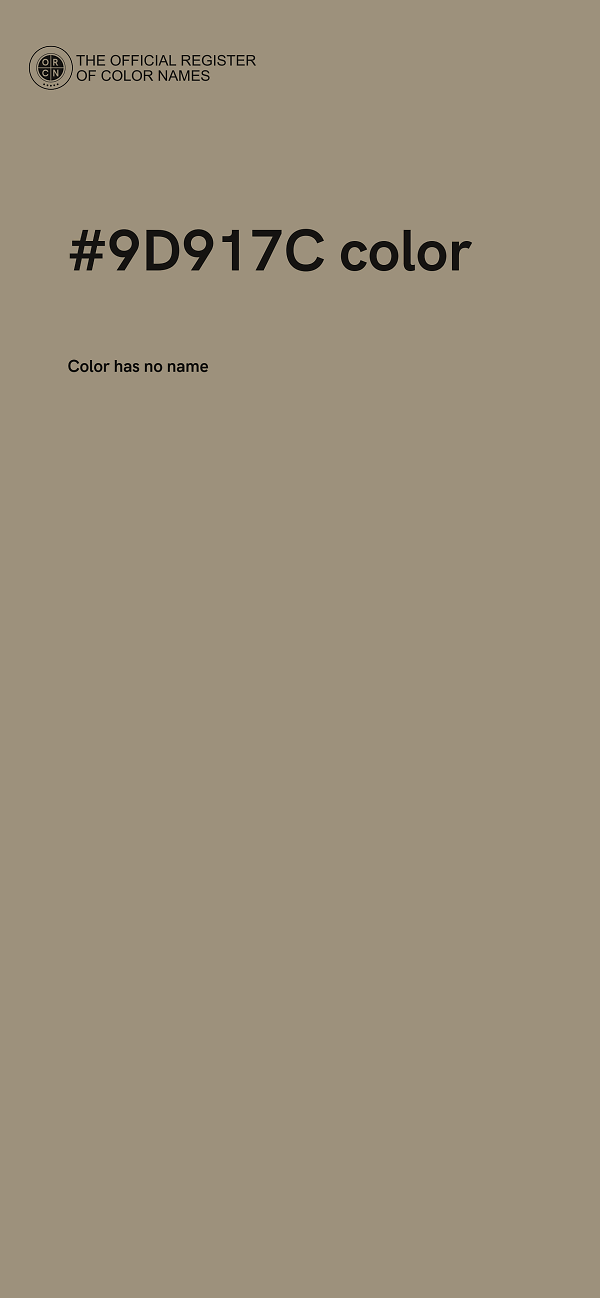 #9D917C color image