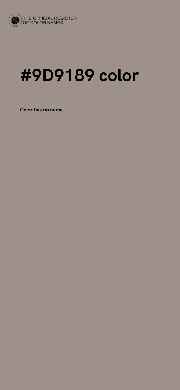 #9D9189 color image