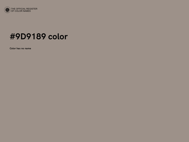 #9D9189 color image