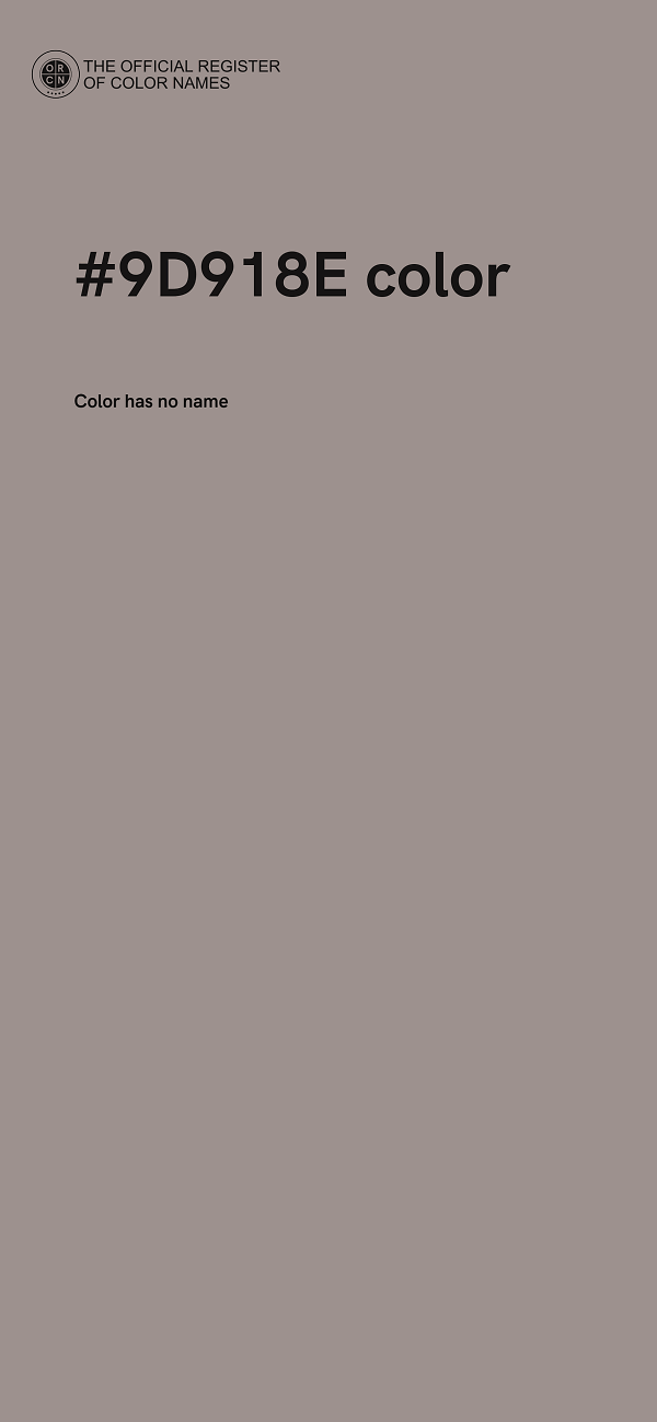 #9D918E color image
