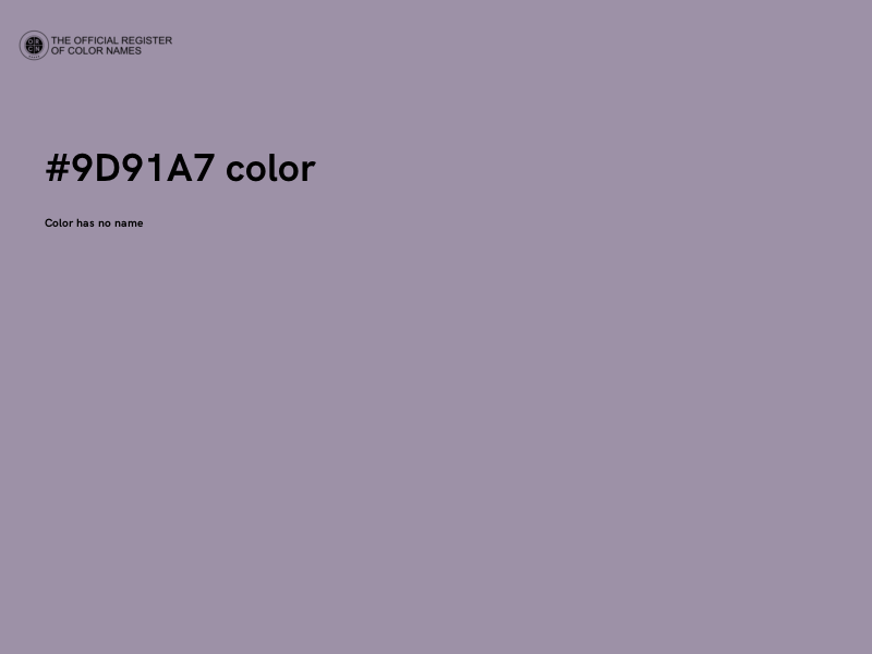 #9D91A7 color image