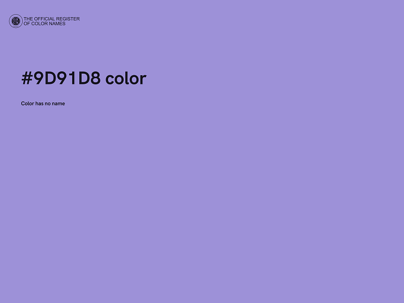 #9D91D8 color image