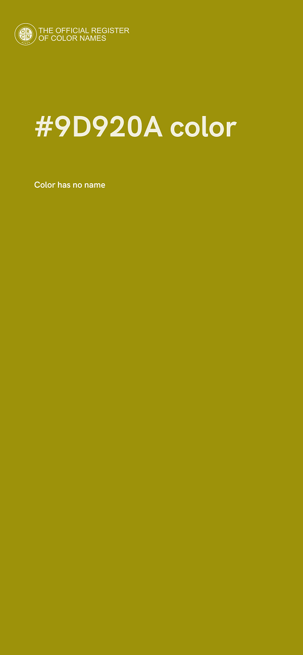 #9D920A color image