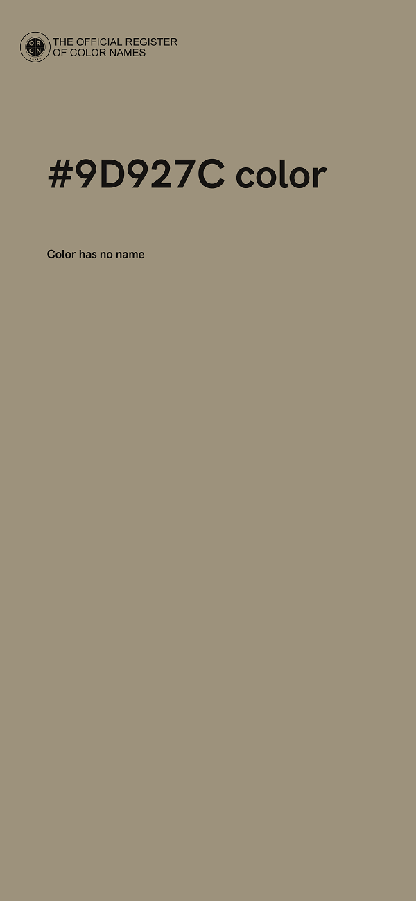 #9D927C color image