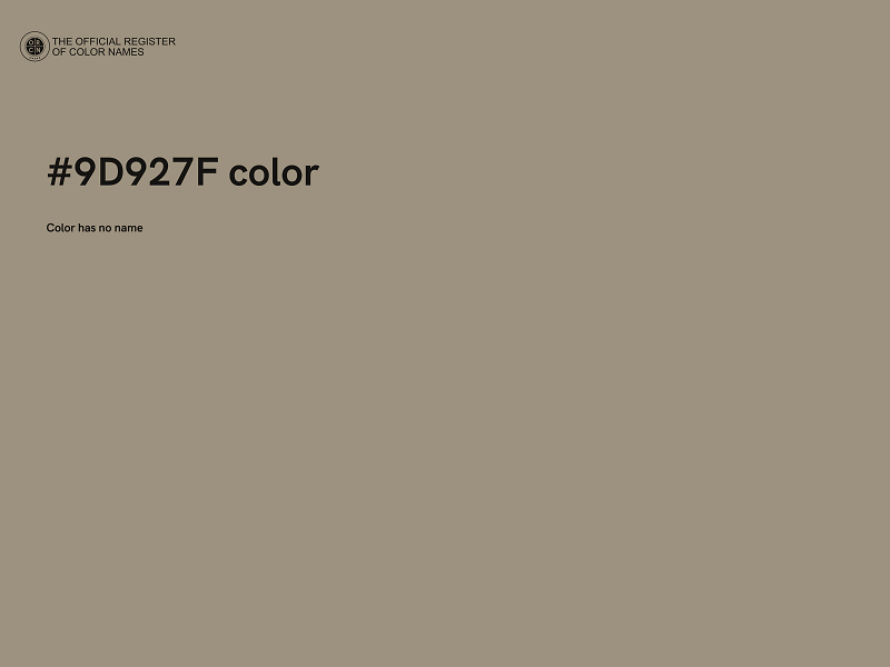 #9D927F color image