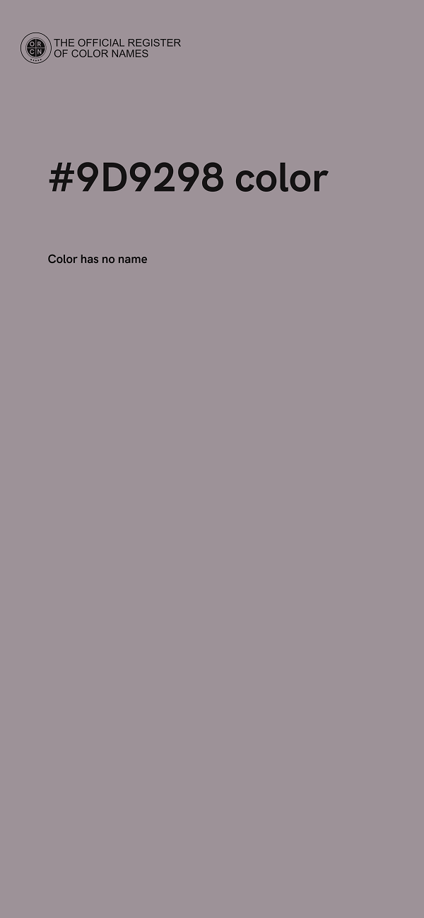 #9D9298 color image