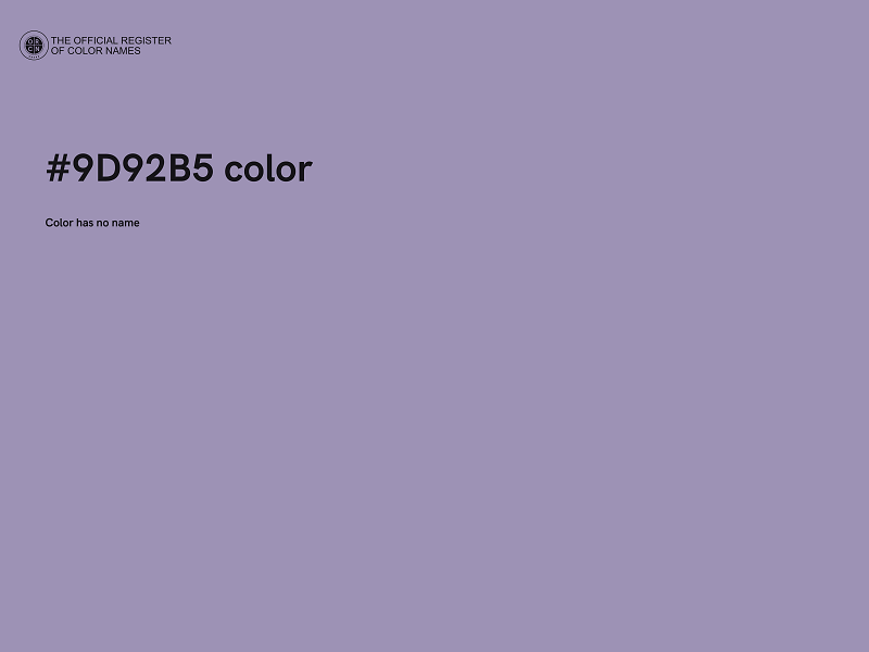 #9D92B5 color image