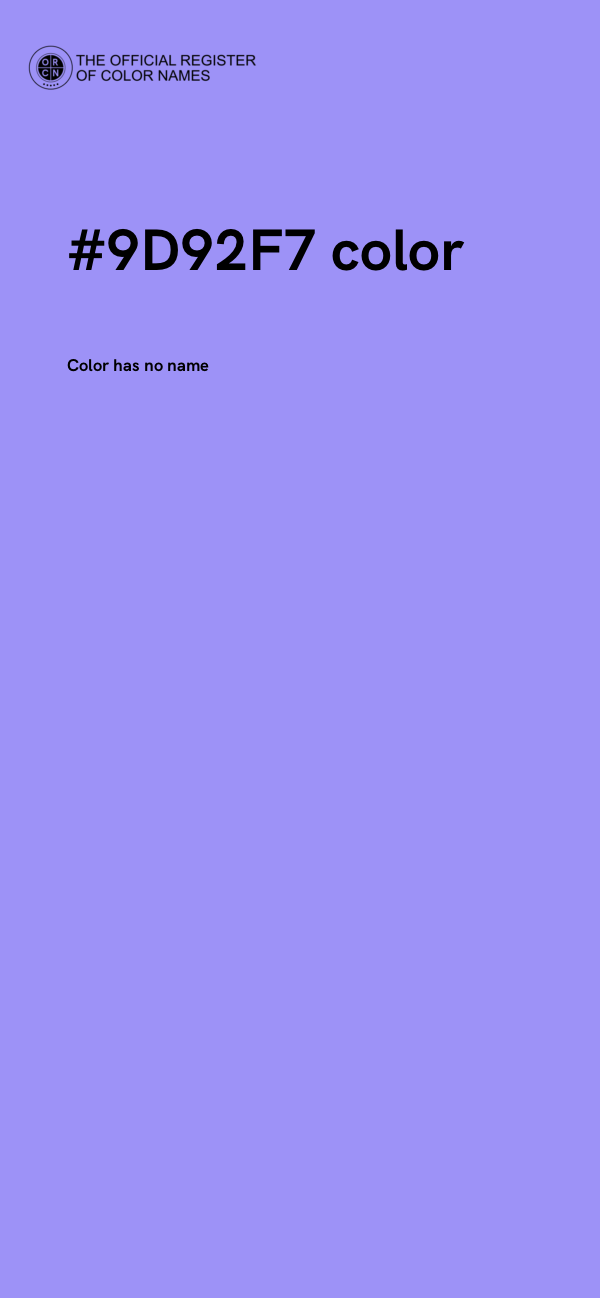 #9D92F7 color image