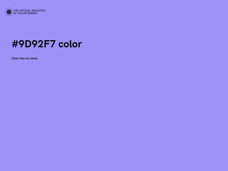 #9D92F7 color image