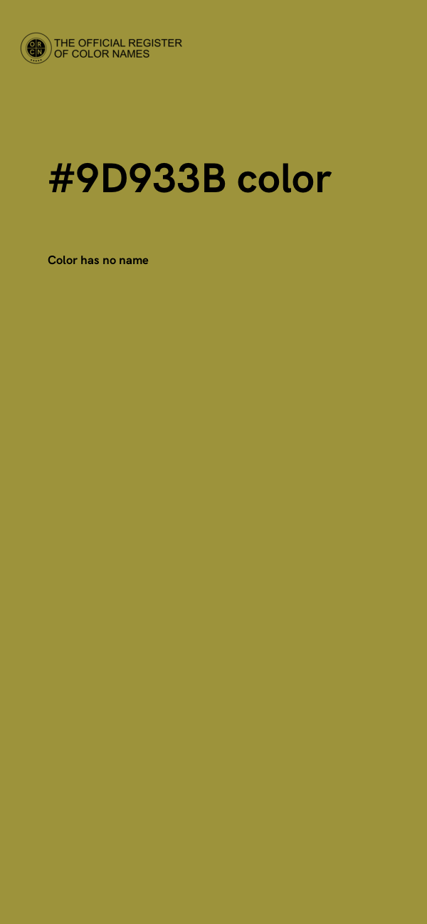 #9D933B color image