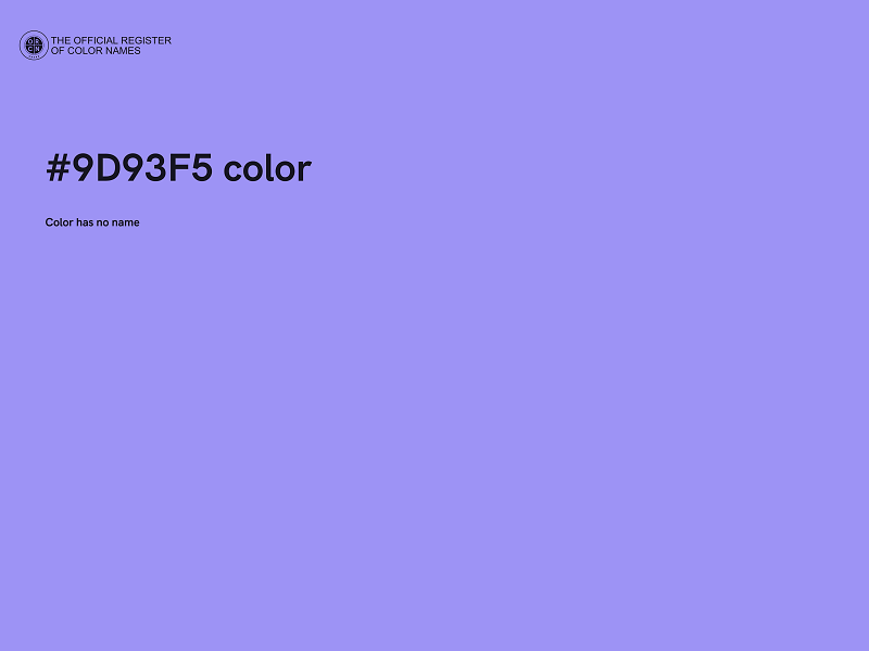 #9D93F5 color image