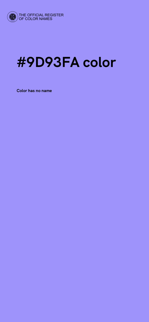 #9D93FA color image