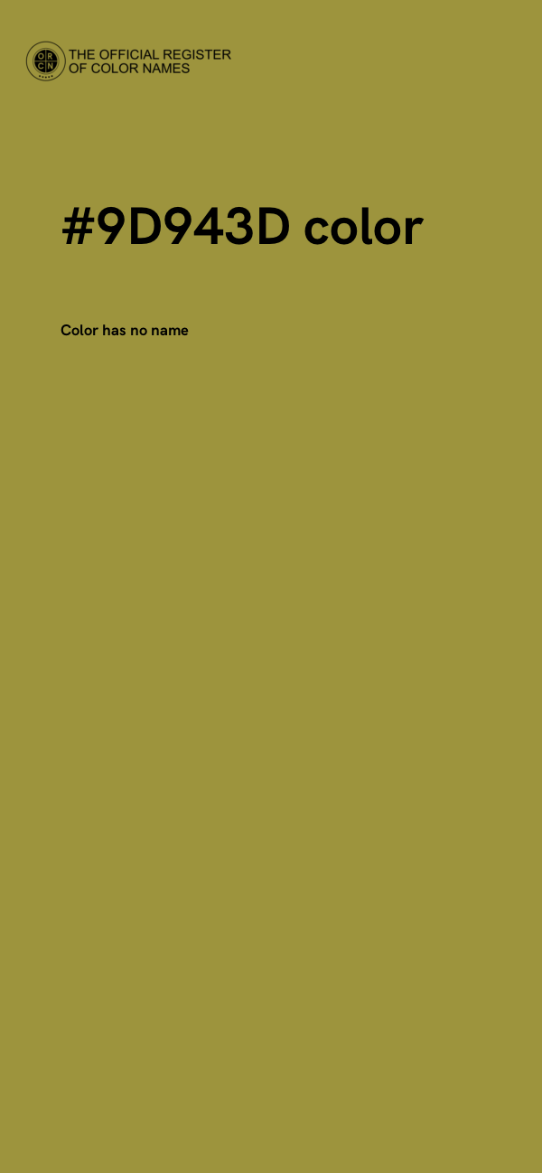 #9D943D color image